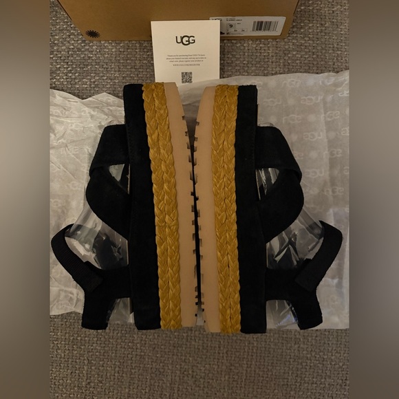 UGG Aubrey Ankle Platform Sandals – Black – Size US 9 - Picture 16 of 16